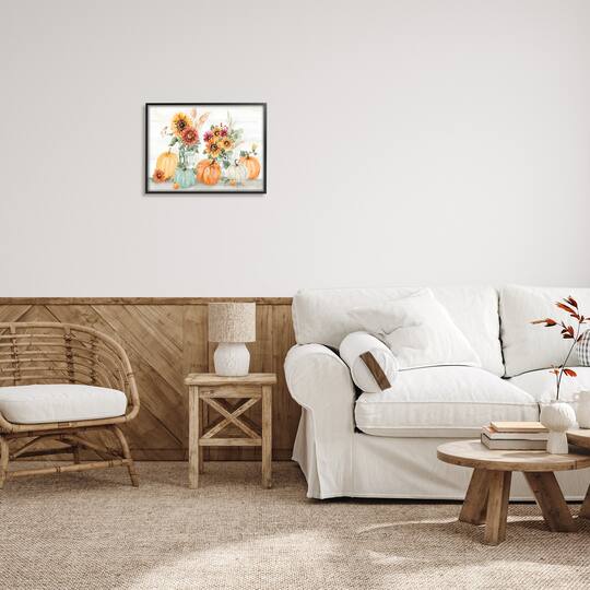 Stupell Industries Autumn Ramble Country Bouquets Framed Giclee Art